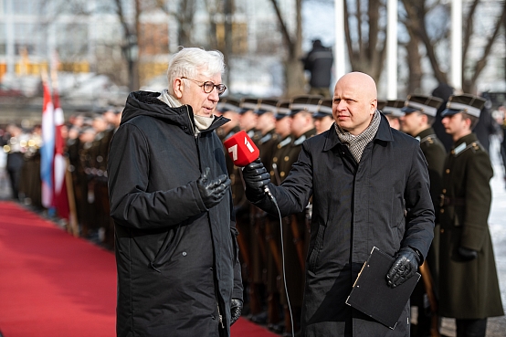 Saeimas priekšsēdētājs Edvards Smiltēns tiekas ar Luksemburgas lielhercogu