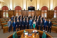 Edvards Smiltēns Latvijas nacionālajai hokeja izlasei: jūsu uzvaras mūs piepilda ar patriotismu