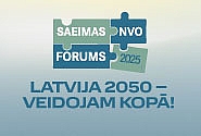 Parlamentā norisināsies Saeimas un NVO forums “Latvija 2050 – veidojam kopā!”