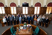 Saeima Presidium welcomes delegation of the Lutheran World Federation