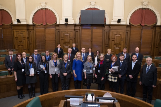 Inese Lībiņa-Egnere tiekas ar Latvijas Universitātes Juridiskās fakultātes VI starptautiskās zinātniskās konferences delegātiem