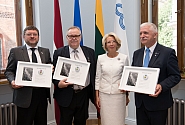 Ceremonial opening of the Hall of the Baltic Way at the Saeima 